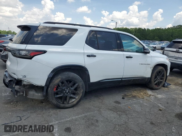 2018 Chevrolet Traverse Premier with VIN 1GNERKKW1JJ112530, listed as a Copart auction lot 66320095 with 126,421 mi miles and Salvage title. Bid and sale history available at DreamBid. Image 3.