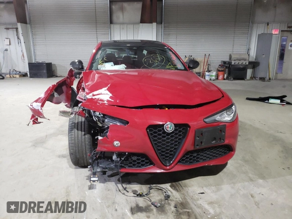 2021 Alfa Romeo Giulia Ti with VIN ZARFANBN9M7649666, listed as a Copart auction lot 69446422 with 0 mi miles. Bid and sale history available at carsss.com. Image 5.
