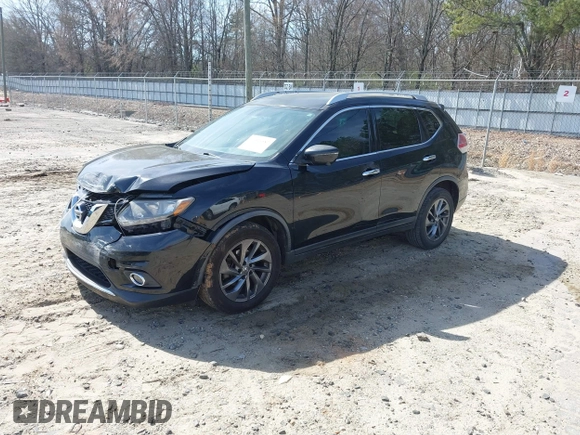 2016 Nissan Rogue SV with VIN KNMAT2MV8GP695049, listed as a IAAI auction lot 41826587 with 220,507 mi miles. Bid and sale history available at carsss.com. Image 17.