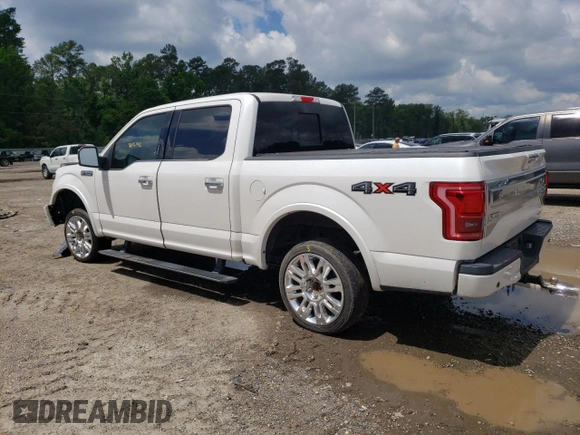 2016 Ford F-150 XLT with VIN 1FTEW1EF8GFC42811, listed as a Copart auction lot 55846215 with 215,992 mi miles and Salvage title. Bid and sale history available at DreamBid. Image 2.