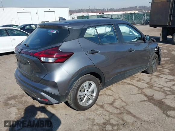 2023 Nissan Kicks S with VIN 3N1CP5BV3PL533670, listed as a IAAI auction lot 41652382 with 61,277 mi miles. Bid and sale history available at carsss.com. Image 4.