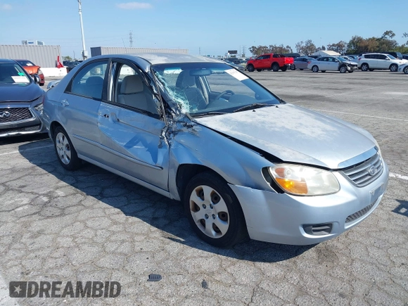 2008 Kia Spectra EX with VIN KNAFE122185575459, listed as a IAAI auction lot 42137257 with 55,402 mi miles and . Bid and sale history available at DreamBid. Image 1.