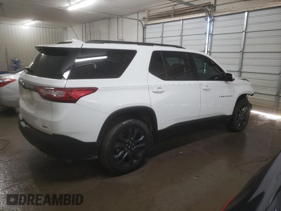 2021 Chevrolet Traverse RS with VIN 1GNERJKW4MJ150798, listed as a Copart auction lot 85663944 with 55,998 mi miles and Salvage Title. Bid and sale history available at carsss.com. Image 3.