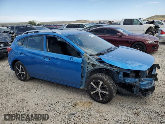 2020 Subaru Impreza Premium with VIN 4S3GTAV68L3727978, listed as a Copart auction lot 59921715 with 99,899 mi miles and Salvage title. Bid and sale history available at DreamBid. Image 4.