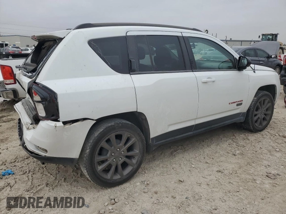 2017 Jeep Compass Sport with VIN 1C4NJCBB4HD141595, listed as a Copart auction lot 84299704 with 83,347 mi miles and Salvage Title. Bid and sale history available at carsss.com. Image 3.