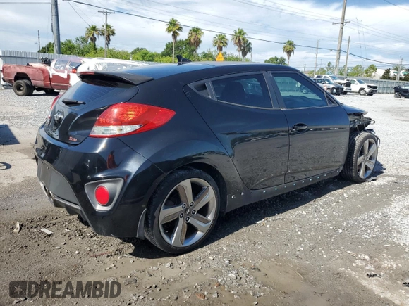 2013 Hyundai Veloster Turbo with VIN KMHTC6AE8DU178833, listed as a Copart auction lot 61944125 with 149,564 mi miles and Salvage title. Bid and sale history available at DreamBid. Image 3.
