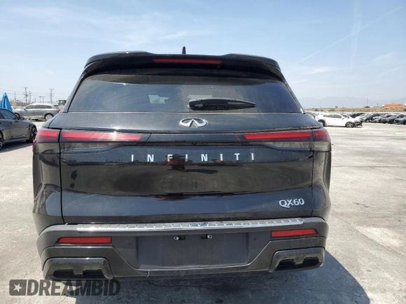 2023 Infiniti QX60 Luxe с VIN 5N1DL1FR7PC351478, выставлен на аукционе Copart как лот 52640355 с пробегом 106 760 миль миль и Списание • Salvage title. История ставок и продаж доступна на DreamBid. Изображение 6.