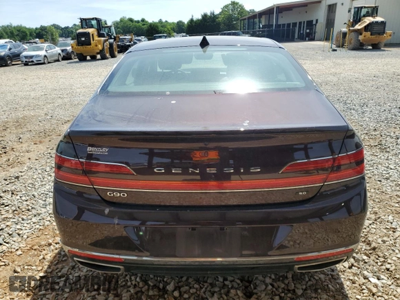 2021 Genesis G90 Ultimate z VIN KMTF54PH5MU087053, wystawiony jako Copart lot #56423025 z przebiegiem 45 877 mil mil oraz Szkoda całkowita • Salvage title. Historia ofert i sprzedaży dostępna na DreamBid. Obrazek 6.