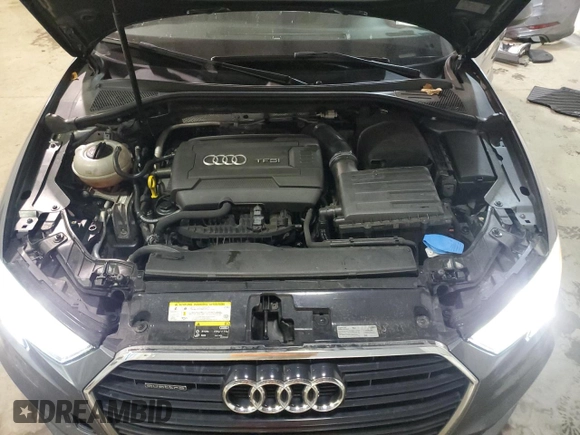 2017 Audi A3 Sedan Premium Plus with VIN WAUJ8GFF1H1036428, listed as a Copart auction lot 68144473 with 57,477 mi miles and Salvage Title. Bid and sale history available at carsss.com. Image 11.
