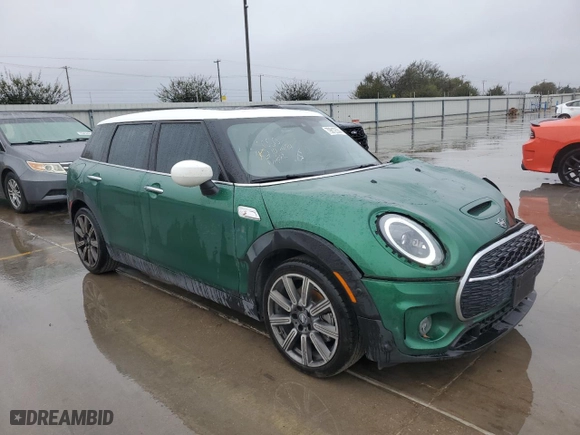 2023 MINI Clubman Cooper S with VIN WMWLV7C02P2S69664, listed as a Copart auction lot 79812554 with 9,819 mi miles and Salvage Title. Bid and sale history available at carsss.com. Image 4.