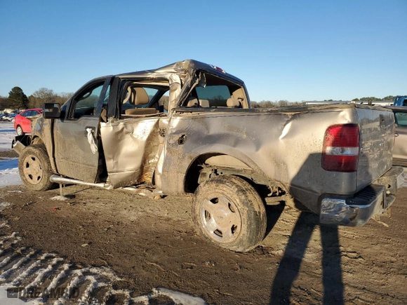 2005 Ford F-150 XLT with VIN 1FTPW12575FB16974, listed as a Copart auction lot 45990215 with 135,882 mi miles and Salvage Title. Bid and sale history available at carsss.com. Image 2.