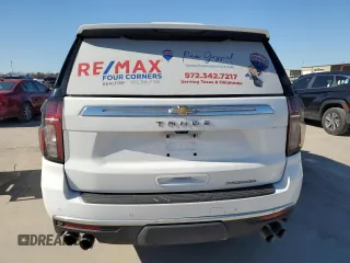 2023 Chevrolet Tahoe Premier with VIN 1GNSKSKD3PR144704, listed as a Copart auction lot 50347615 with 48,937 mi miles and Salvage title. Bid and sale history available at DreamBid. Image 6.