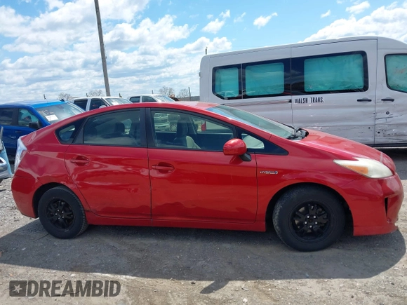 2012 Toyota Prius One with VIN JTDKN3DU8C5502576, listed as a IAAI auction lot 42058504 with 139,855 mi miles. Bid and sale history available at carsss.com. Image 6.