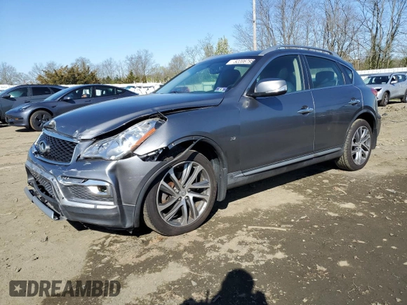 2017 Infiniti QX50 with VIN JN1BJ0RR2HM411706, listed as a Copart auction lot 52206795 with 92,718 mi miles and Salvage Title. Bid and sale history available at DreamBid. Image 1.