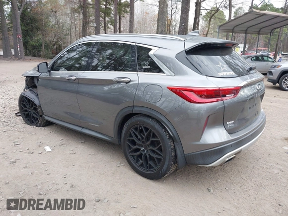2019 Infiniti QX50 Essential z VIN 3PCAJ5M3XKF121013, wystawiony jako IAAI lot #41894542 z przebiegiem 91 463 mil mil oraz . Historia ofert i sprzedaży dostępna na DreamBid. Obrazek 3.