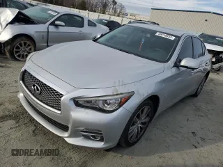 2015 Infiniti Q50 with VIN JN1BV7AR6FM400908, listed as a Copart auction lot 53393835 with 110,919 mi miles and Salvage Title. Bid and sale history available at carsss.com. Image 1.