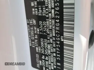 2024 Kia Telluride SX with VIN 5XYP54GC7RG427657, listed as a Copart auction lot 53308975 with Not provided miles and Salvage title. Bid and sale history available at DreamBid. Image 13.