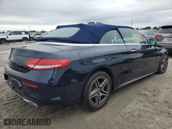 2023 Mercedes-Benz C 300 with VIN W1KWK8DB4PG126089, listed as a Copart auction lot 87676775 with 17,033 mi miles and Non Repairable. Bid and sale history available at DreamBid. Image 3.