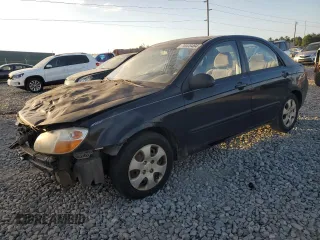 2009 Kia Spectra EX with VIN KNAFE221395599681, listed as a Copart auction lot 76535484 with 350,011 mi miles and Salvage Title. Bid and sale history available at carsss.com. Image 1.
