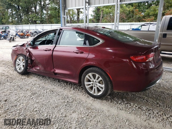 2015 Chrysler 200 Limited z VIN 1C3CCCAB4FN533300, wystawiony jako Copart lot #72953384 z przebiegiem Nie podano mil oraz Szkoda całkowita • Salvage title. Historia ofert i sprzedaży dostępna na DreamBid. Obrazek 2.
