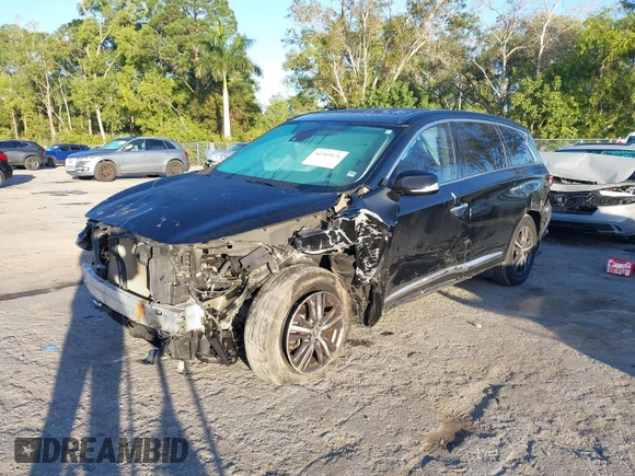 2019 Infiniti QX60 LUXE with VIN 5N1DL0MN0KC548592, listed as a IAAI auction lot 41305876 with 142,064 mi miles. Bid and sale history available at carsss.com. Image 17.