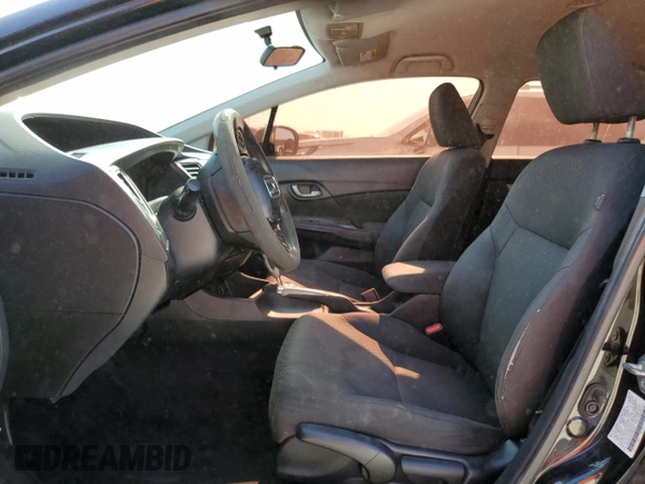 2015 Honda Civic Sedan LX with VIN 2HGFB2F59FH500103, listed as a Copart auction lot 53107135 with Not Provided miles and Salvage Title. Bid and sale history available at carsss.com. Image 7.