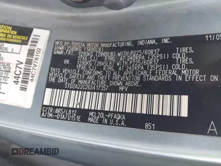 2006 Toyota Sienna XLE z VIN 5TDZA22C26S417357, wystawiony jako IAAI lot #41725599 z przebiegiem 239 684 mil mil oraz . Historia ofert i sprzedaży dostępna na DreamBid. Obrazek 9.