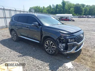 2022 Hyundai Santa Fe Calligraphy with VIN 5NMS54AL7NH394162, listed as a IAAI auction lot 42176132 with 74,744 mi miles and . Bid and sale history available at DreamBid. Image 1.