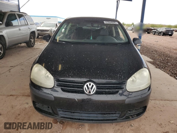 2008 Volkswagen Rabbit S with VIN WVWAA71K98W097752, listed as a Copart auction lot 47844695 with 124,036 mi miles and Salvage title. Bid and sale history available at DreamBid. Image 5.