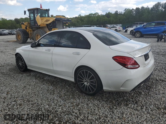2017 Mercedes-Benz C C 300 with VIN 55SWF4JB9HU232141, listed as a Copart auction lot 52758905 with 86,645 mi miles and Salvage Title. Bid and sale history available at carsss.com. Image 2.