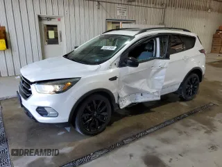 2017 Ford Escape SE with VIN 1FMCU9GD8HUA02240, listed as a Copart auction lot 55027345 with 75,468 mi miles and Salvage Title. Bid and sale history available at DreamBid. Image 1.