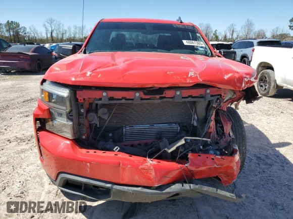 2020 Chevrolet Silverado 1500 Custom with VIN 3GCPWBEK9LG336880, listed as a Copart auction lot 48061365 with 92,820 mi miles and Salvage Title. Bid and sale history available at carsss.com. Image 5.