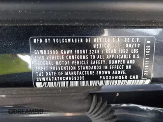 2012 Volkswagen Beetle 2.0T Turbo w/Sun/Snd/Nav PZEV with VIN 3VWVA7AT6CM659395, listed as a IAAI auction lot 41910321 with 132,114 mi miles. Bid and sale history available at carsss.com. Image 9.