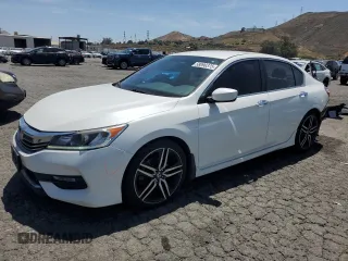 2016 Honda Accord Sport z VIN 1HGCR2F51GA163053, wystawiony jako Copart lot #58090375 z przebiegiem 109 303 mil mil oraz Szkoda całkowita • Salvage title. Historia ofert i sprzedaży dostępna na DreamBid. Obrazek 1.
