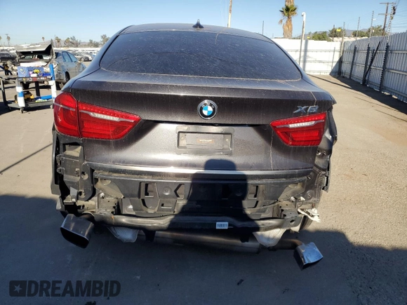 2017 BMW X6 sDrive35i with VIN 5UXKU0C3XH0G68923, listed as a Copart auction lot 83818484 with 0 mi miles and Salvage Title. Bid and sale history available at carsss.com. Image 6.