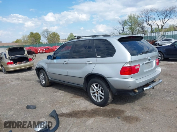 2006 BMW X5 3.0i with VIN 5UXFA13596LY41387, listed as a IAAI auction lot 42039140 with 169,696 mi miles. Bid and sale history available at carsss.com. Image 3.