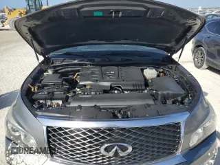 2015 Infiniti QX80 with VIN JN8AZ2NF9F9572311, listed as a Copart auction lot 77469224 with 0 mi miles and Salvage Title. Bid and sale history available at carsss.com. Image 12.