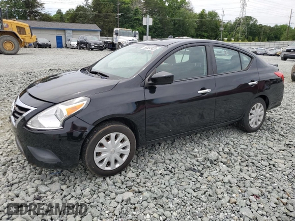 2019 Nissan Versa SV with VIN 3N1CN7AP5KL864103, listed as a Copart auction lot 58304925 with 77,774 mi miles and Salvage title. Bid and sale history available at DreamBid. Image 1.