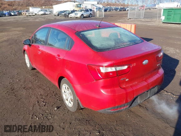 2015 Kia Rio EX with VIN KNADN4A36F6427415, listed as a IAAI auction lot 41671078 with 137,013 mi miles. Bid and sale history available at carsss.com. Image 3.