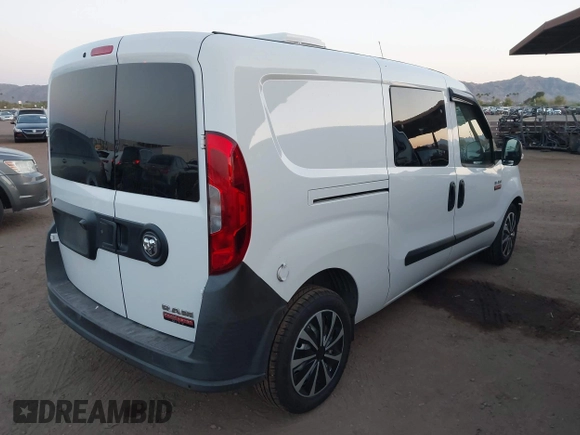 2021 Ram ProMaster City Cargo Tradesman with VIN ZFBHRFABXM6T84886, listed as a IAAI auction lot 41980016 with 45,279 mi miles and . Bid and sale history available at DreamBid. Image 4.