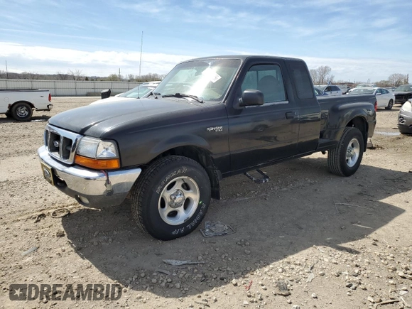 2000 Ford Ranger XL with VIN 1FTZR15V9YPA61700, listed as a Copart auction lot 49213275 with 189,054 mi miles and Salvage Title. Bid and sale history available at DreamBid. Image 1.