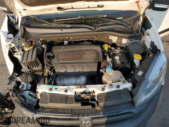 2015 Ram ProMaster City Cargo Tradesman with VIN ZFBERFAT8F6A24839, listed as a Copart auction lot 72232384 with 118,227 mi miles and Salvage Title. Bid and sale history available at DreamBid. Image 11.