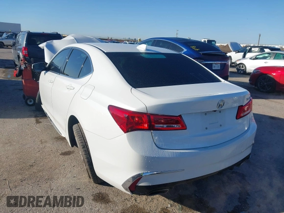 2020 Acura TLX w/Technology Pkg with VIN 19UUB2F45LA003249, listed as a IAAI auction lot 41730734 with 43,236 mi miles. Bid and sale history available at carsss.com. Image 3.