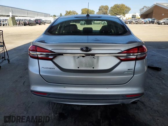 2017 Ford Fusion SE with VIN 3FA6P0HD3HR257927, listed as a Copart auction lot 52591085 with 107,443 mi miles and Clean Title. Bid and sale history available at DreamBid. Image 6.