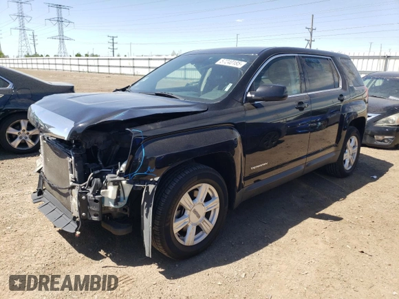 2015 GMC Terrain SLE z VIN 2GKFLVEK4F6194951, wystawiony jako Copart lot #57240185 z przebiegiem 59 345 mil mil oraz Szkoda całkowita • Salvage title. Historia ofert i sprzedaży dostępna na DreamBid. Obrazek 1.