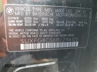 2011 BMW X6 50i z VIN 5UXFG8C56BLZ96125, wystawiony jako Copart lot #45690425 z przebiegiem 69 732 mil mil oraz Szkoda całkowita • Salvage title. Historia ofert i sprzedaży dostępna na DreamBid. Obrazek 12.