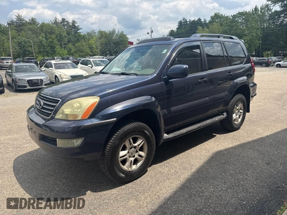 2005 Lexus GX 470 z VIN JTJBT20X550072373, wystawiony jako IAAI lot #42495387 z przebiegiem 221 554 mil mil oraz . Historia ofert i sprzedaży dostępna na DreamBid. Obrazek 2.