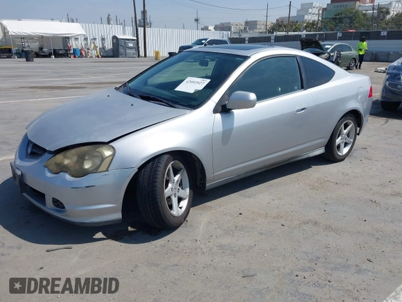 2004 Acura RSX with VIN JH4DC54864S005427, listed as a IAAI auction lot 42093927 with 216,821 mi miles. Bid and sale history available at carsss.com. Image 2.