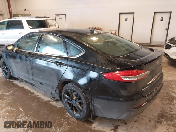 2019 Ford Fusion SE with VIN 3FA6P0HD3KR229021, listed as a IAAI auction lot 41576389 with 123,286 mi miles. Bid and sale history available at carsss.com. Image 3.