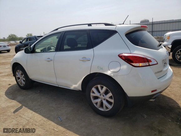 2012 Nissan Murano SV with VIN JN8AZ1MW3CW230278, listed as a Copart auction lot 67509724 with 161,136 mi miles and Salvage Title. Bid and sale history available at carsss.com. Image 2.